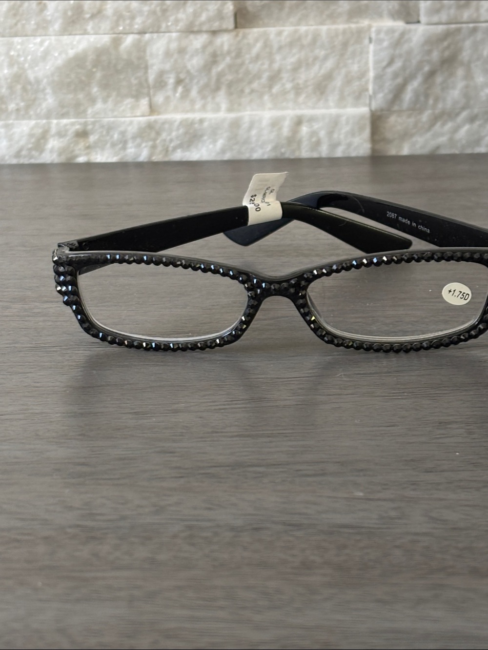New Black Rhinestone Reading Glasses - Women Accessories